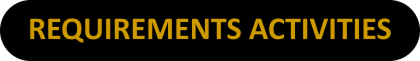 Services Requirements activities page