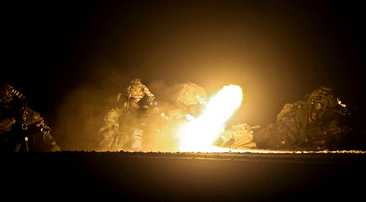 Rangers from the 2nd Battalion training.