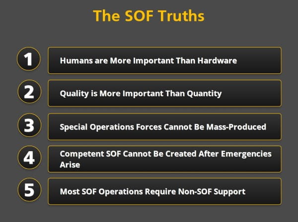 The SOF Truths